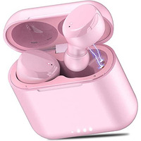 Tozo T6 True Wireless Earbuds Bluetooth 5.3 Headphones 45H Playtime With Wireless Charging Case, Ipx8 Waterproof, Origx Premium Sound Tech, Touch Control In-Ear Earphones Deep Bass With Mic Pink