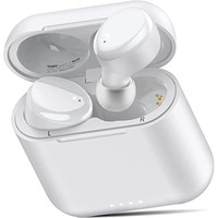 Tozo T6 True Wireless Earbuds Bluetooth 5.3 Headphones 45H Playtime With Wireless Charging Case, Ipx8 Waterproof, Origx Premium Sound Tech, Touch Control In-Ear Earphones Deep Bass With Mic White