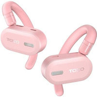 Tozo O2 True Open Ear Wireless Headphones Lightweight With Multi-Angle Adjustment, Bluetooth 5.3 Earbuds With Dual-Axis Design For Long-Lasting Comfort, Crystal-Clear Calls For Driving, Pink