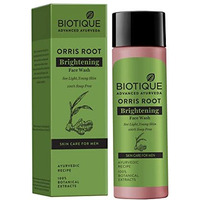 Biotique Bio Orris Root Lightening Face Cleanser | Wash For Men, 100% Soap Free, 120 Ml