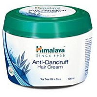 Himalaya Anti-Dandruff Hair Cream | Removes & Prevents Dandruff | Non Sticky Oil Replacement Hair Cream | Soothes Scalp | With Tea Tree Oil & Tulsi | For Women & Men | 100Ml