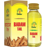 Dabur Badam Tail : Sweet Almond Oil| Rich In Vitamin -E For Healthy Skin , Hair And Body - 50Ml