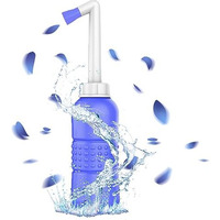 450Ml Eva Portable Handheld Travel Bidet Spray Bottle For Personal Hygiene Care (26 X 7 X 7Cm, Blue)