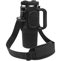 Preptep Water Bottle Carrier Bag, Water Bottle Holder With Strap, Water Bottle Pouch Compatible With Tumbler, Tumbler Cup Bag Accessories, Suitable For Hiking, Traveling, Camping