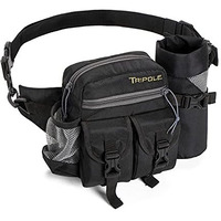 Tripole Waist Pack With Detachable Bottle Holder - Multi-Utility Waist And Sling Bag For Hiking, Cycling, And Backpacking (Black)
