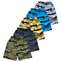T2F Camouflage Shorts For Boys And Girls- Pack Of 5(T2F-Bys-St2-910)