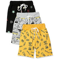 T2F Boys Cotton Shorts (Bys-Shorts-S9_Multicolor_9-10 Years_Multicolour_9 Years-10 Years)