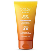 Conscious Chemist Sunscreen Spf 50 | 150G | Sunscreen For Oily Skin, Instant Cooling, De-Tan Spf Body Lotion, Niacinamide With Ceramides & Betaine, Uva/Uvb Protection, Reduces Dark Spots, All Skin Types - Body Guard