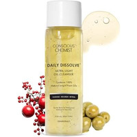 Conscious Chemist Makeup Remover Oil Cleanser|130 Ml|Face Wash, Cleanser Oily Skin, Makeup Remover. Men & Women. Removes Waterproof Makeup, Spf & Impurities. Soft & Glowing Skin - Daily Dissolve