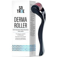 Sotrue Derma Roller For Hair Growth 1 Mm With 540 Stainless Steel Needles | Repairs Damaged Hair, Activates Hair Follicles | For Hair Fall & Hair Thickening | Reduces Acne Scars | Safe & Effective To Use