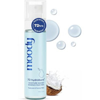 Moody 7D Hydro Burst Hydrating Face Mist & Essence Toner With Hyaluronic Acid Vitamin B5 & Rice Water For Hydrated & Plumped Skin | Face Mist For Soothing And Pore Tightening | Alcohol-Free Toner For Glowing Skin |100% Vegan | 72 Hour Hydration,110Ml
