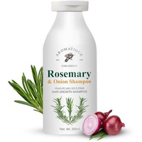 Aromatique Rosemary Shampoo For Hair Growth Enriched With Onion, Castor Oil & Shikakai Extract | Reduces Hair Fall & Controls Dandruff 300Ml