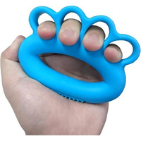 Curepack Fingers And Hand Grip Strengthner, Also Helps In Stress Reduction, Physiotherapy And Finger Exerciser For Arthritis Patients And Elderly (Blue)