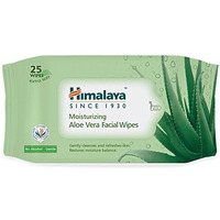 Himalaya Moisturising Aloe Vera Facial Wipes, 25 Count