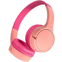Belkin Soundform Mini On Ear Wireless Bluetooth Headphones For Kids With Built In Microphone - Pink