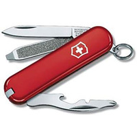 Victorinox Swiss Army Knife - Rally - 9 Functions, Multi-Utility Tool - Red, 58 Mm