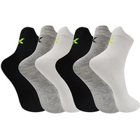 Xjarvis Rio Unisex Ankle Socks For Men & Women | Comfortable, Durable, Odor-Free & Breathable Combed Cotton Socks | Ideal For Running, Gym & All-Day Wear | Free Size | White, Black, Grey (Pack Of 6)