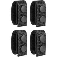 Mtroyaldia 4 Pieces Nylon Belt Keepers For Duty Belt,2 Wide Double Snaps Duty Security Tactical Belt Loop For Police Equipment Accessories