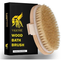 Valkyrie Dry Skin Body Brush Improves Blood_Circulation Skin's Health And Beauty With Natural Bristle | Remove Dead Skin And Toxins, Cellulite Treatment, Exfoliates, Stimulates Blood Circulation