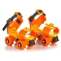 Supreme Deals Supreme Latest Designed Roller Skates With Front Break For Kids Age Group 4-12 Years Adjustable Inline Skating Shoe (Orange Or Green Color)