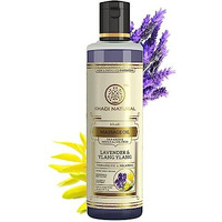 Khadi Natural Herbals Lavender & Ylang Ylang Massage Oil|Paraben & Mineral Oil Free| Quickly Absorbing Hair Oil|Stress-Relieving Properties|Suitable For All Types Of Hair| 210Ml