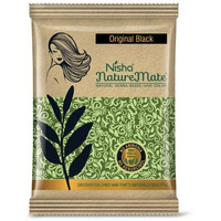 Nisha Nature Mate Henna Based Hair Color Original Black 10G Pack Of 10, Natural Black Hair Colour For Women And Men