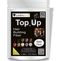 Levins King Hair Building Fiber, Hair Fibre Concealer Refill Pack Use For All Hair Fiber Like Caboki, Etc (Dark Brown) (Refill Dark Brown 1)