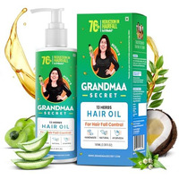 Nidhi's Grandmaa Secret 13 Herbs Hair Oil For Men & Women | Promotes Hair Growth & Reduces Hair Fall | Handmade Natural Hair Oil With Curry Leaves | Hair Fall Control Oil For Dry Damaged Hair | 100 Ml