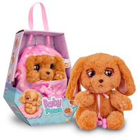 Baby Paws Cocker Spaniel Puppy Toy With Swaddle Bag| Scan Qr Code For More Interactive Roleplay, Pretend Play Toy|That Make 5 Adorable Sounds Kids Toys For Ages 4+|Birthday Gift For Pet Lovers -22 Cm