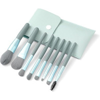 Etsap 8 Pcs Brush Set With Pouch, Makeup Brushes Premium Synthetic Kabuki Foundation, Concealers, Eye Shadows Professional Blush, Face Powder, Highlighter, Contour, Blending Eyeliner (Multicolour)