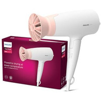 Philips Hair Dryer - Powerful Drying With Less Heati 3 Styling Options For Salon Like Blowdryi 1600 Wattsi Cool Shoti Thermo- Protect Technologyi Men And Womeni 2 Year Warrantyi Bhd308/30, White