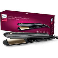 Philips Bhs736/00 Kerashine Titanium Wide Plate Straightener With Silkprotect Technology. Straighten, Curl, With Instant Shine For Thick Long Hair