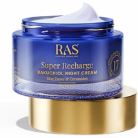 Ras Luxury Oils Super Recharge Night Cream With Bakuchiol (Natural Retinol) & Peptides| Anti-Aging | Visibly Reduces Fine Lines & Wrinkles In 5 Nights | Normal, Oily, Dry & Combination Skin | 15Gm