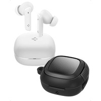 Spigen Audio Newly Launched Sa-Tw P20 Pack (Rugged Armor Included) True Wireless In Ear Earbuds With 30H Playtime, Upto 40Db, 3Multi-Mode Anc Pro, Eq Customizing App, 6-Mic, 10Mm Driver, Ipx5 - White