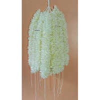 Afarza Fabric Artificial Gajra For Hair Bun Juda Accessories Mogra Jasmine For Women Pack Of 4 Pcs.White