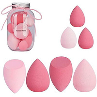 Suake 7In1 Professional Beauty Blender Set For Face Makeup | Makeup Sponges Set Is Suitable With Liquid & Creams | Sponge Makeup Is For All Skin Types & It Is Soft Latex-Free Reusable & Washable (Multicolor 4 Big + 3 Mini=7 Pcs)