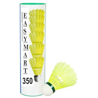Easymart 350 Green Cap Nylon Shuttlecock (Yellow)