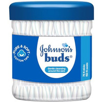 Johnson & Johnson Buds Gentle, 150 Swabs (White, 75 Count)