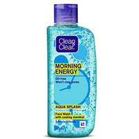 Clean & Clear Morning Energy Aqua Splash, Blue, 150 Ml