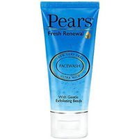Pears Fresh Renewal Gentle Ultra Mild Daily Cleansing Facewash, Ph Balanced, 100% Soap Free, With Exfoliating Beads, Cooling, 60G