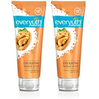 Everyuth Naturals Exfoliating Walnut Scrub Gentle Face Scrub|Paraben Free|With Walnut Shell Particles|Removes Blackhead&Dead Skin Cells|For Oily,Dry,Normal,Combination&Sensitive Skin-100Gm(Pack Of 2)
