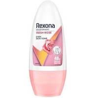 Rexona Fresh Rose Underarm Roll On Perfume For Women, Deodorant + Antiperspirant With Glycerine, Removes Odour, Even Skin Tone, Keeps Skin Fresh & Clean, Alcohol Free, 50 Ml