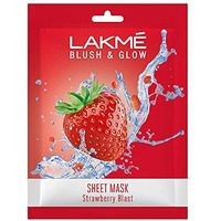 Lakm Blush & Glow Strawberry Sheet Mask, 25 Ml