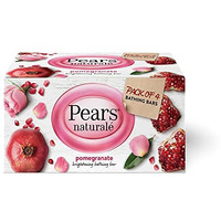Pears Natural Pomegranate Brightening Bathing Soap Bar, 125 G (Pack Of 4)