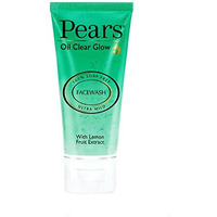 Pears Oil Clear Gentle Ultra Mild Daily Cleansing Facewash For Oil Free Matte Look, Ph Balanced, 100% Soap Free, Pure Lemon Flower Extract, 60G