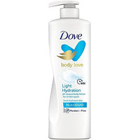 Dove Body Love Light Hydration Body Lotion For All Skin Types Paraben Free, 48Hrs Moisturisation With Plant Based Moisturiser, Fresh Hydrated Skin 400Ml