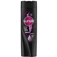 Sunsilk Stunning Black Shine Shampoo, With Amla+Oil, Pearl Protein & Vitamin E For Long Lasting Shine, 360 Ml