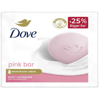 Dove Pink Beauty Bar Pack Of 3, 125G Each For Even Toned Nourished Skin With Plant Based Cleansers And Ph Balanced Formula