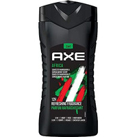 Axe Africa 3 In 1 Body, Face & Hair Wash For Men, Long-Lasting Refreshing Mandarin & Sandalwood Fragrance For Up To 12Hrs, Natural Ingredients, No Parabens, Dermatologically Tested, 250Ml