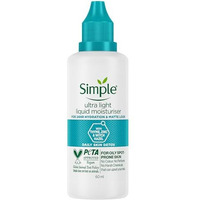 Simple Daily Skin Detox Ultra-Light Liquid Moisturiser 60Ml | For 24 Hr Hydration & Matte Look | For Oily, Pimple-Prone & Spot-Prone Skin